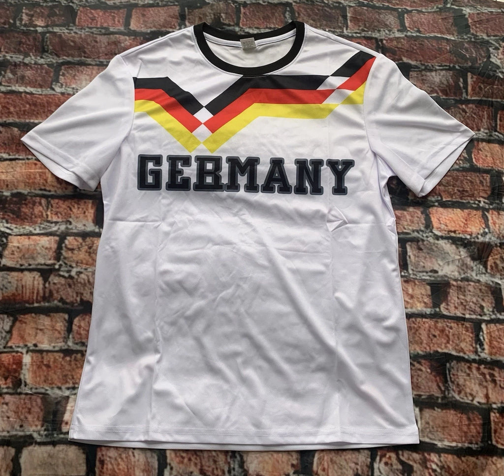 Men’s Germany Poly Print Fan Supporter Football Shirt New Size M