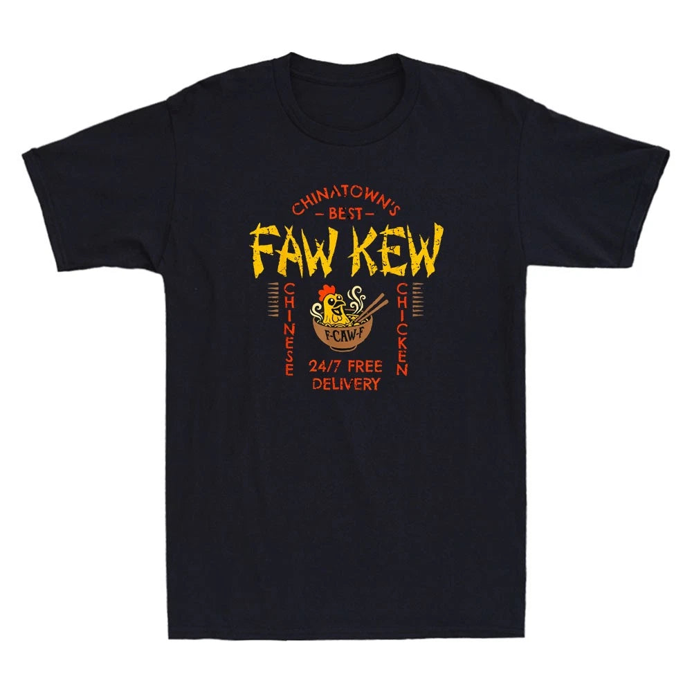 FAW Kew Chinese Fao Fow Fowk Fawk Funny Chicken Meme Quote Vintage Men's T-Shirt