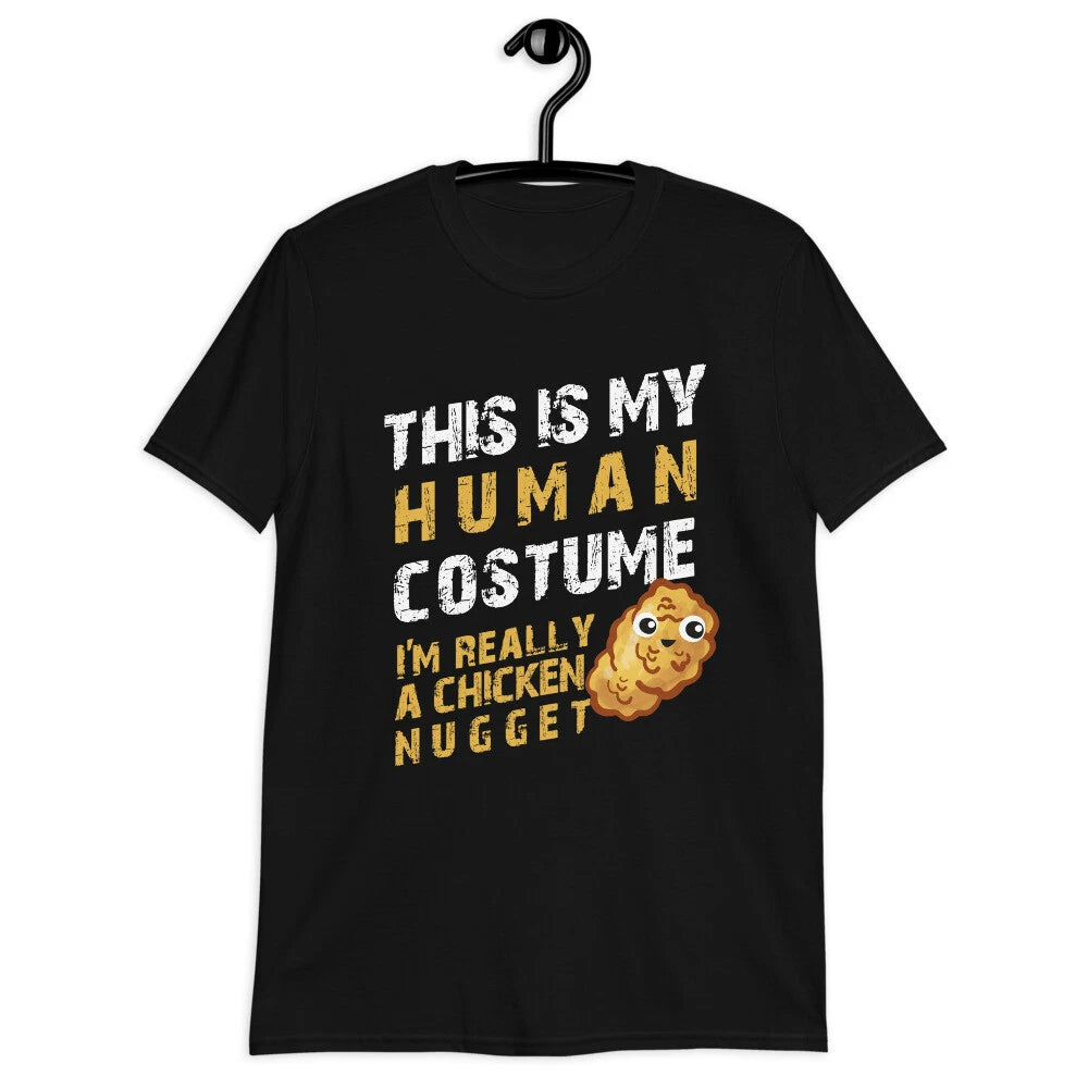 This is My Human Costume I'm Really a Chicken Nugget Lazy Halloween T-Shirt