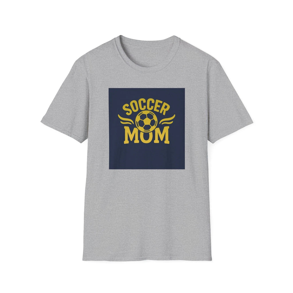 Game-Day Gold & Navy “Soccer Mom” T-Shirt