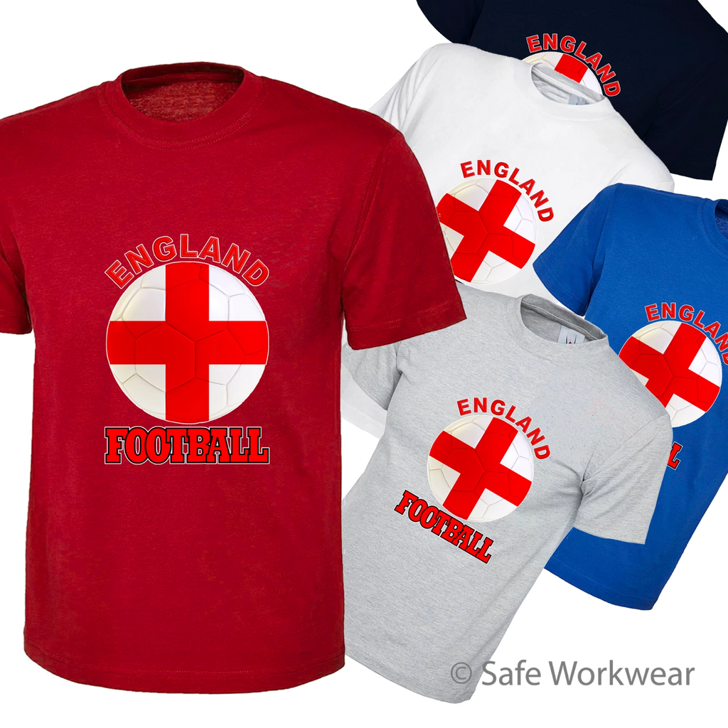 England Football T shirt for UK Supporters -Adult & Kids - World Cup 2022