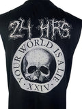 24HRS LIP SERVICE GOTHIC BIKER HEAVY DEATH METAL PUNK ROCKER SLEEVELESS T-SHIRT