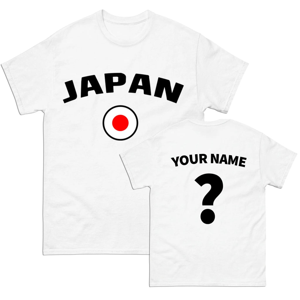 Japan football T Shirt, Personalised Japan football Tee,Custom Name & Number Top