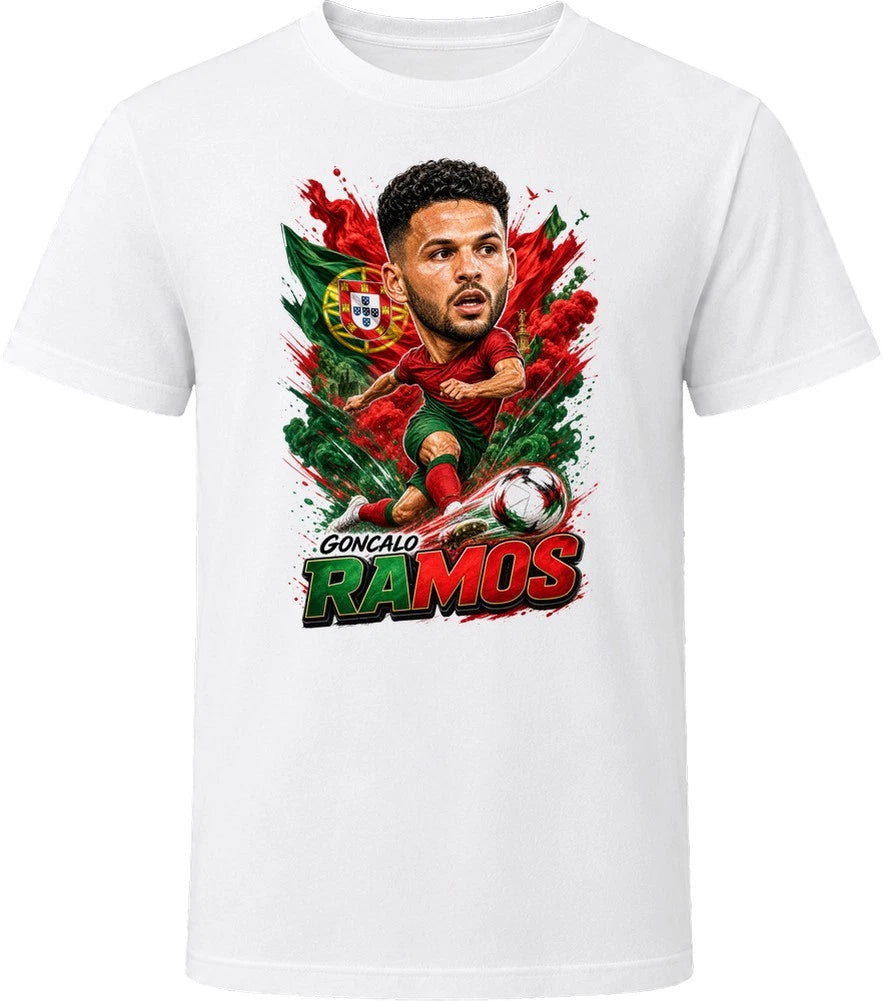 Goncalo Ramos Portugal Soccer Caricature 2026 World Cup T Shirt