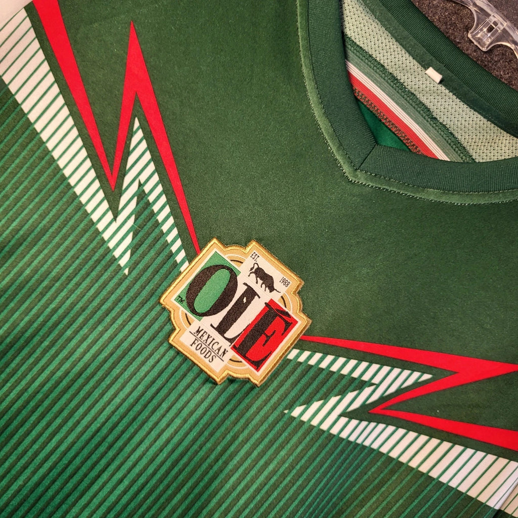 Federacion Mexicana Futbol Soccer Jersey T-Shirt Green Mexico Men's XL Ole