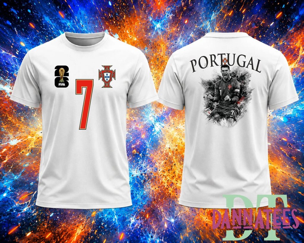 2026 PORTUGAL CR7 World Cup 26 Adult Kids T-Shirt Football Soccer T-shirts