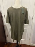 Mutual Weave Sz L Tall Crew Neck Short Sleeve Safari Green Olive Tshirt