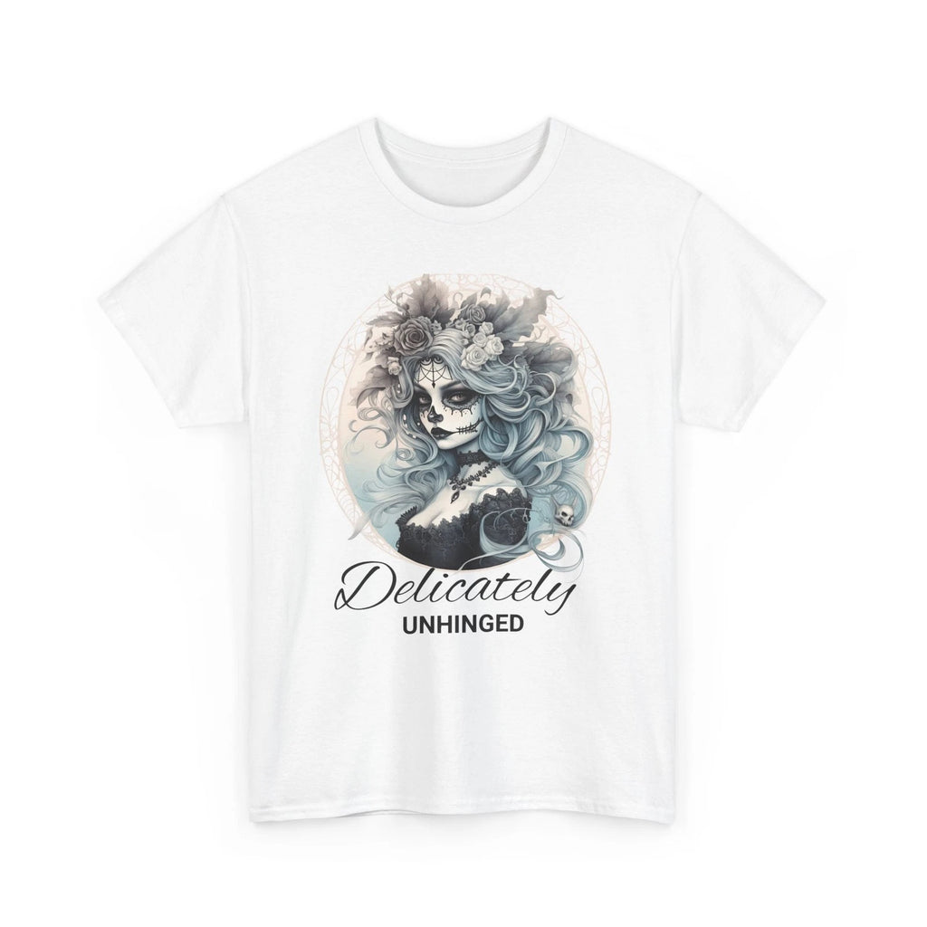 Delicately Unhinged Gothic T Shirt Dark Feminine Aesthetic Alt Graphic Tee.