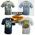 Men's T-Shirts NEWPORT BLUE- 2nd Quality-Vacation Beach Drinks NEW Reg $24.00