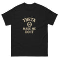 Theta Made Me Do It Funny Options Trading T-Shirt Stock Market Trader Tee Unisex