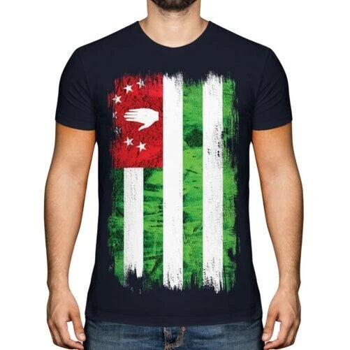 ABKHAZIA GRUNGE FLAG MENS T-SHIRT TEE TOP APSNY ABKHAZ ABKHAZIYA ABKHAZIAN