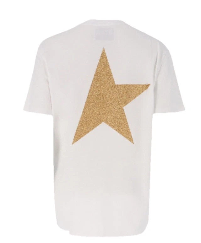 Golden Goose Star T-Shirt White Gold | Size XL | Made in Italy | Unisex Fit