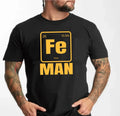 Funny Periodic Table Iron Man Science tee Cool Chemistry elements Trendy T-Shirt