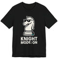 Chess Lover T-Shirt – Knight Mode On Minimalist Chess Design – Player Tee