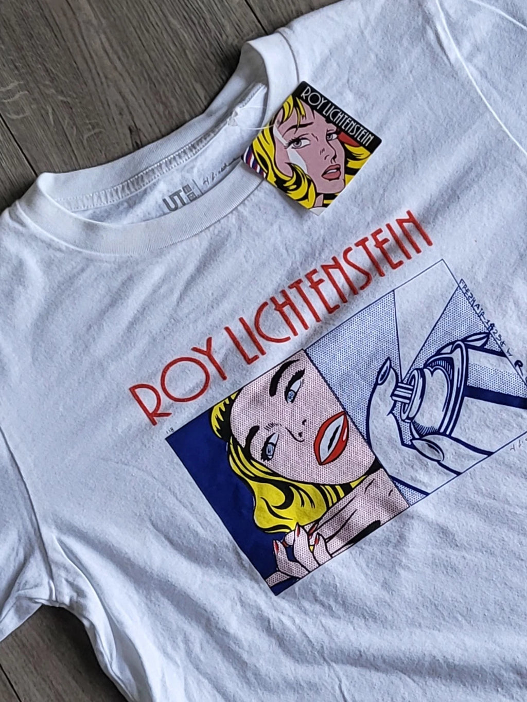 NWT Uniqlo UT Roy Lichtenstein Pop Art T-Shirt - "Girl"/"Spray Can"  Size XS