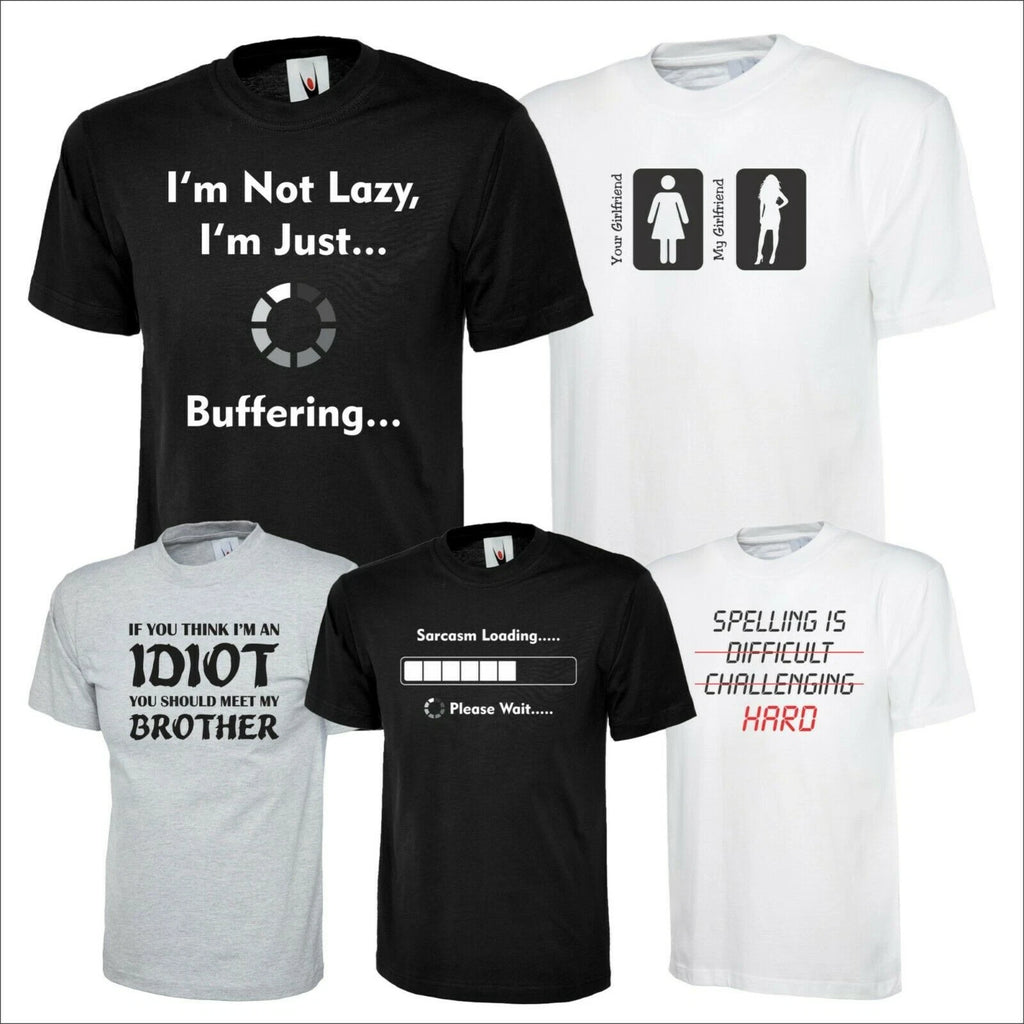 Men's Funny T Shirt Sarcastic Humour Birthday Gift For Dad Slogan Joke Tee Shirt