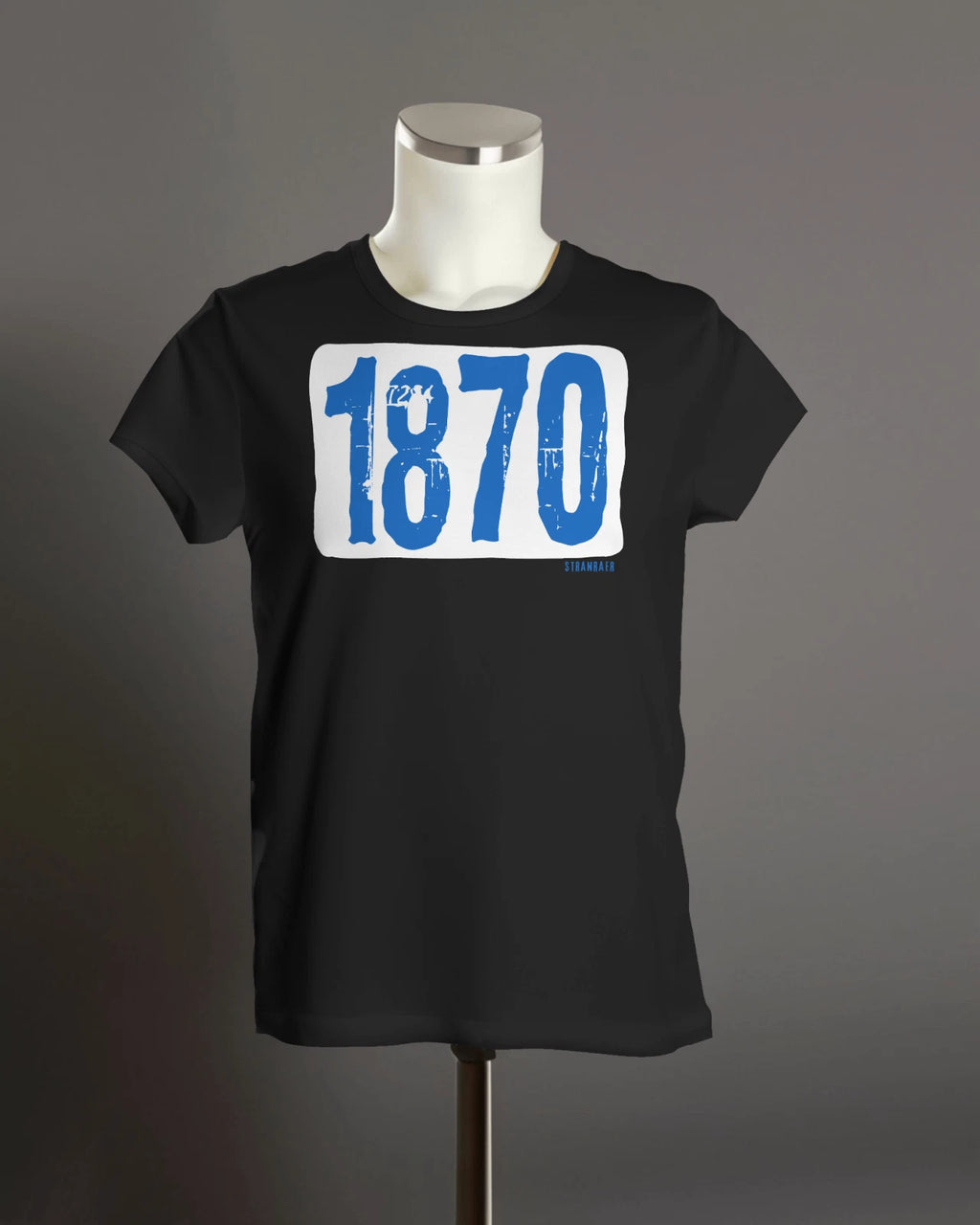 STRANRAER 1870 T Shirt | Founded | Organic Unisex | Grunge