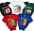 2026 Soccer Fan Shirt, Country Flag, Custom World Football Tournament Fan Tee