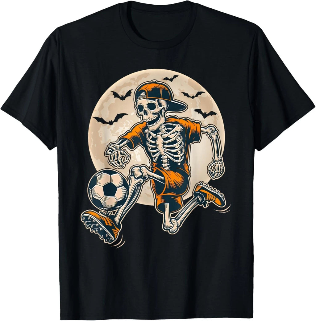 Funny Skeleton Soccer Men Boys Kids Halloween Costume T-Shirt unisex T-Shirt