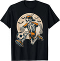 Funny Skeleton Soccer Men Boys Kids Halloween Costume T-Shirt unisex T-Shirt