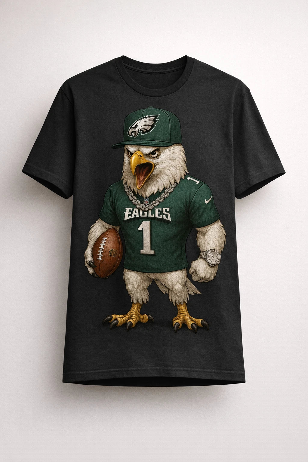 Philadelphia Character Eagle T-Shirt 100% Cotton Bella+Canvas