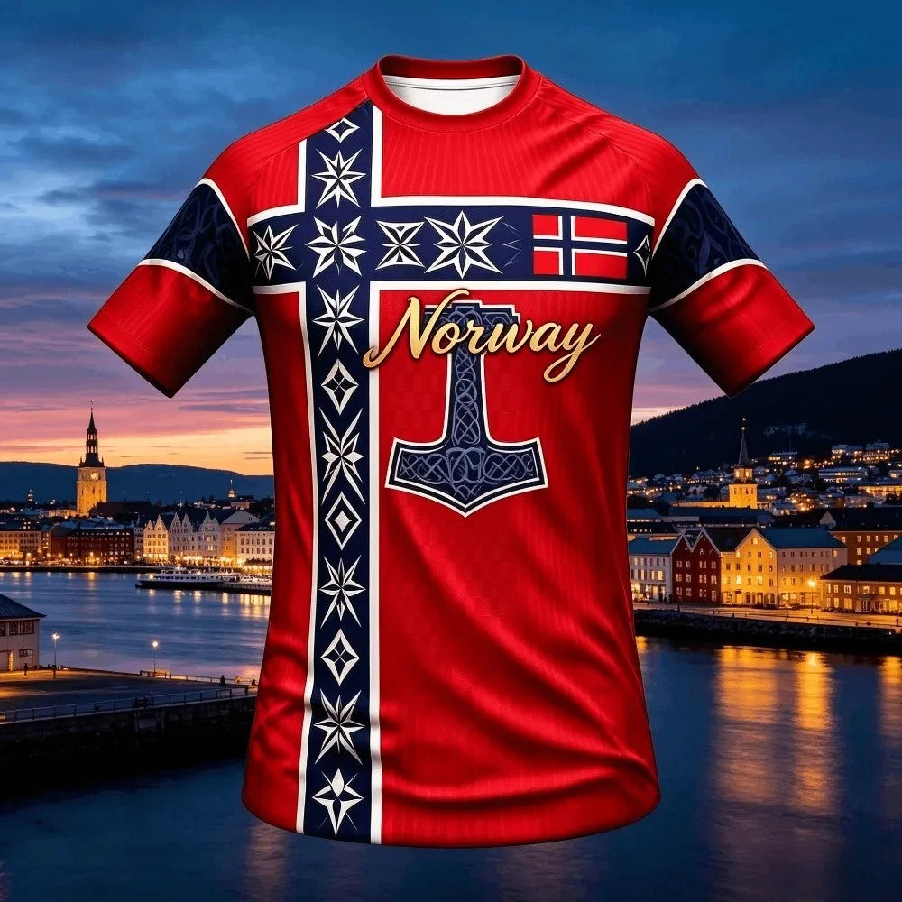 Norway T-Shirt Football Jersey 2026 World Cup NORWAY Polyester Tees