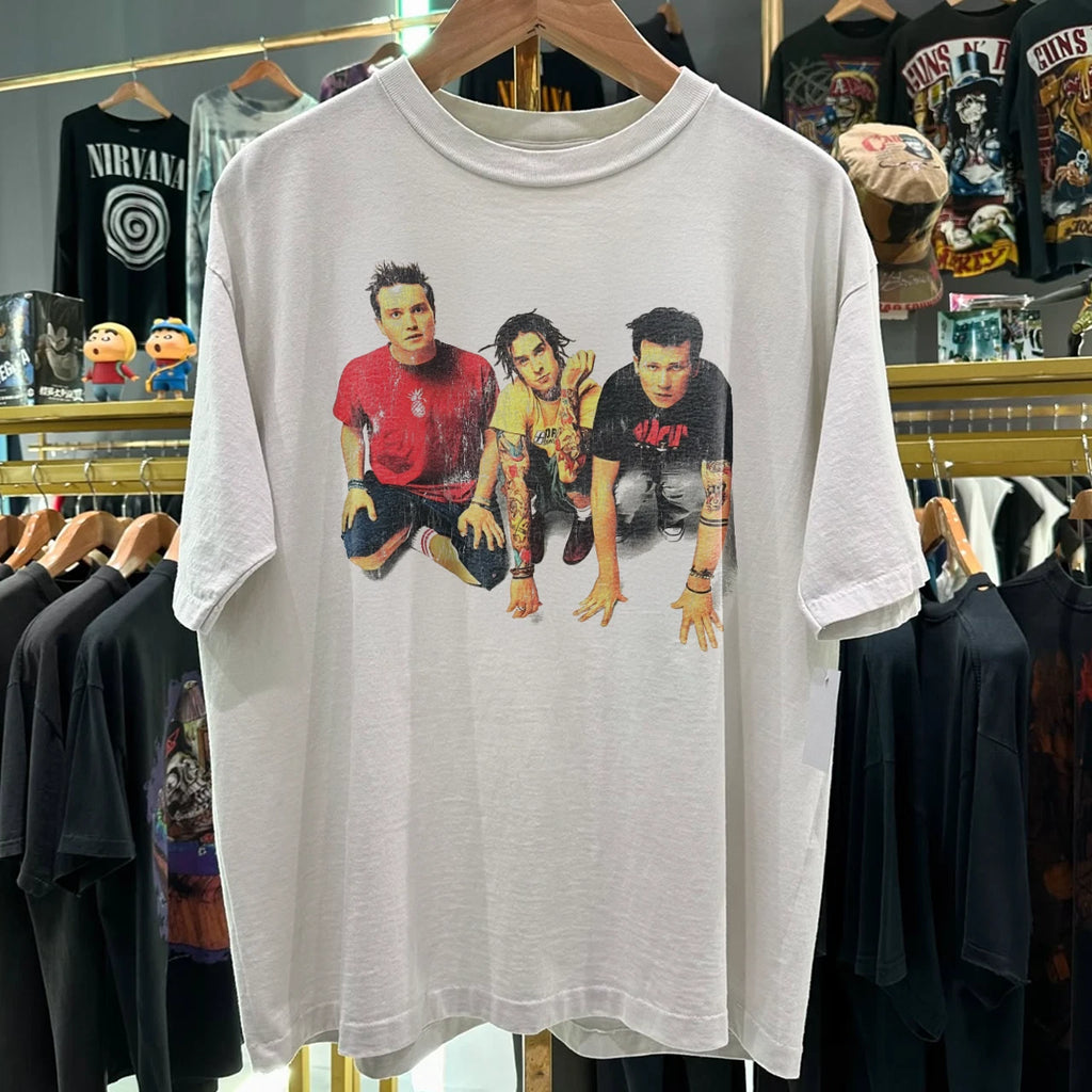 Y2K The Mark, Tom & Travis Show B182 Tour Washed T-Shirt White L