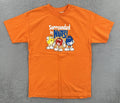 Vtg M&M’s Brand Chocolate Candies Mens Medium Orange Shirt Surrounded By Nuts