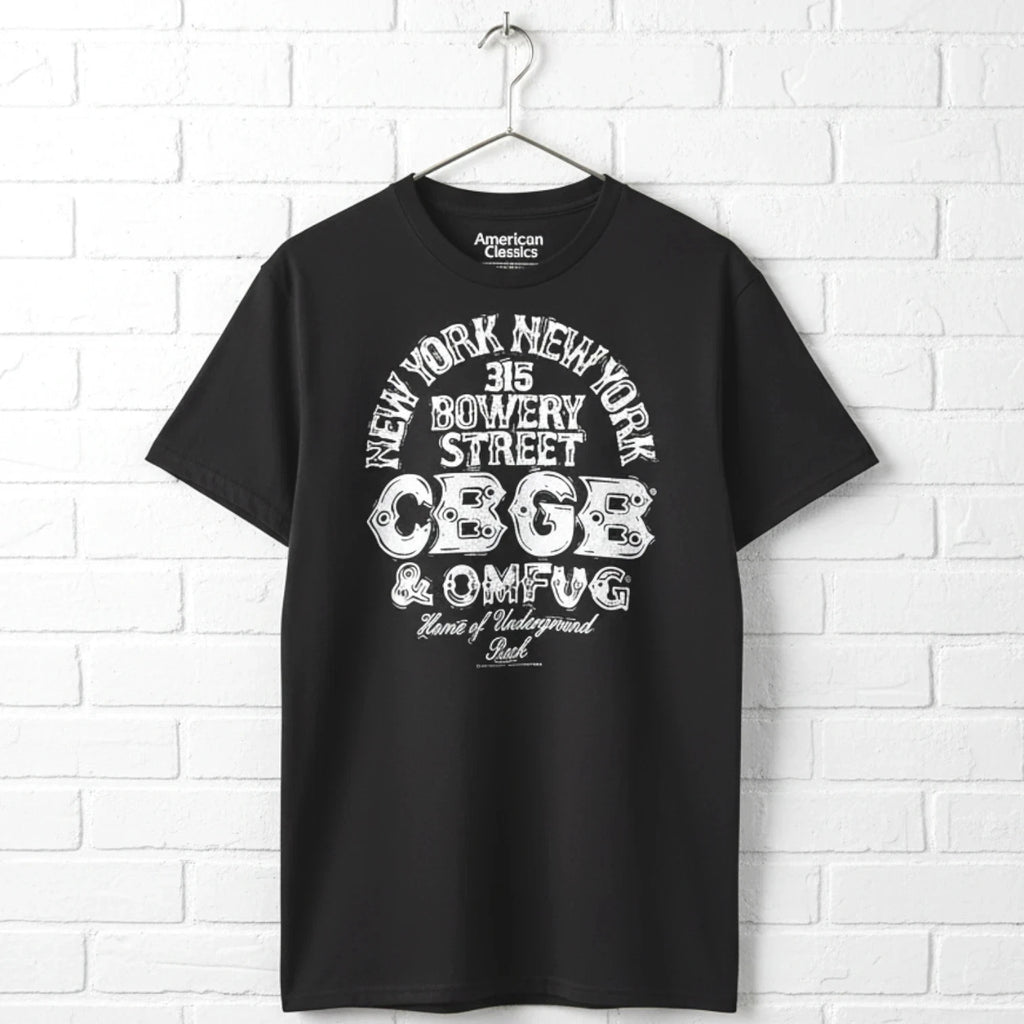CBGB OMFUG New York Address Men's T Shirt