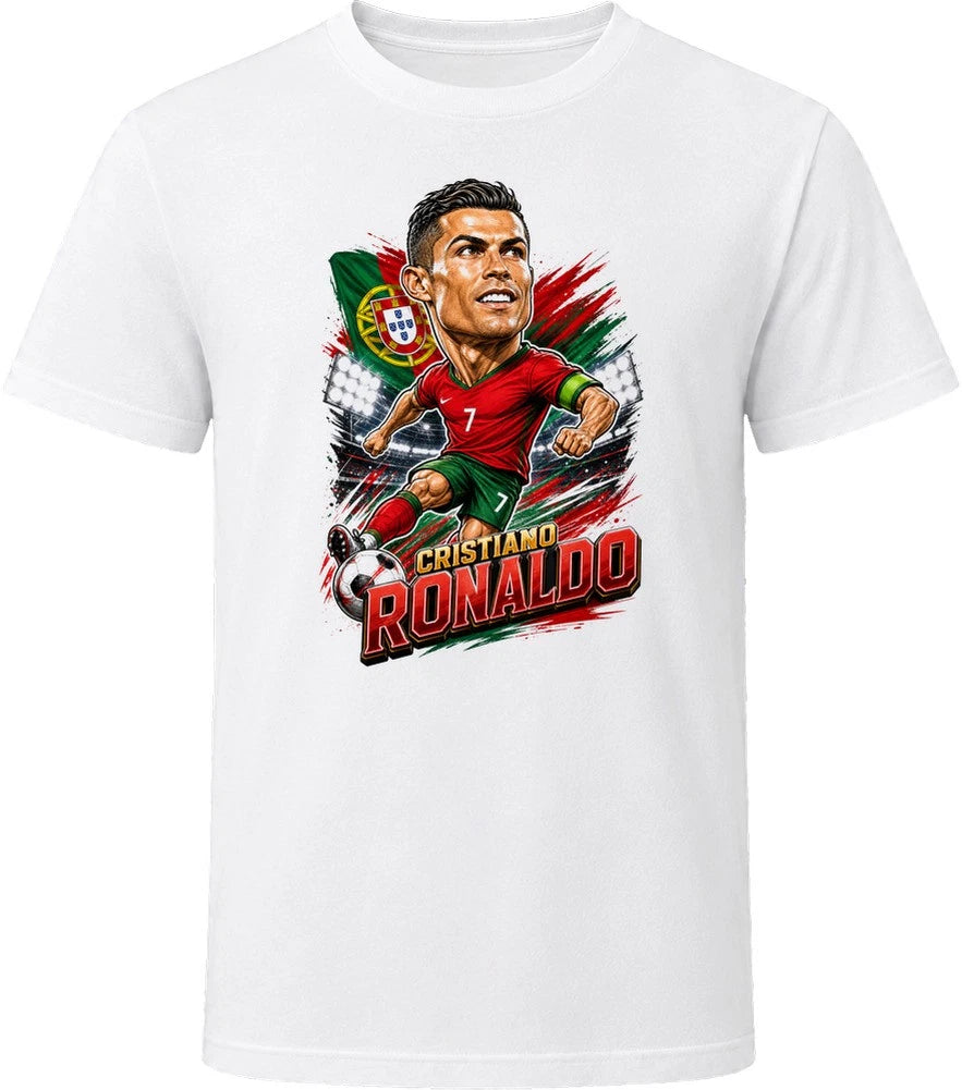 Cristiano Ronaldo, Portugal Caricature Soccer 2026 T Shirt