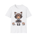 Chibi Catgirl Maid T-Shirt Kawaii Anime Maid with Kittens Soft Cotton Tee