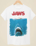 Jaws- Movie Poster Inspired Unisex White T-Shirt