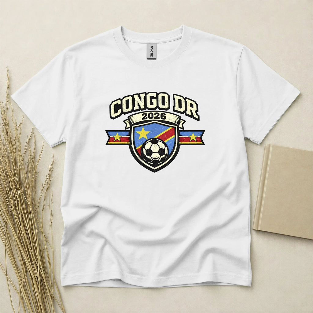 Congo DR 2026 Football Fan T Shirt Soccer Supporters Gildan Cotton Top