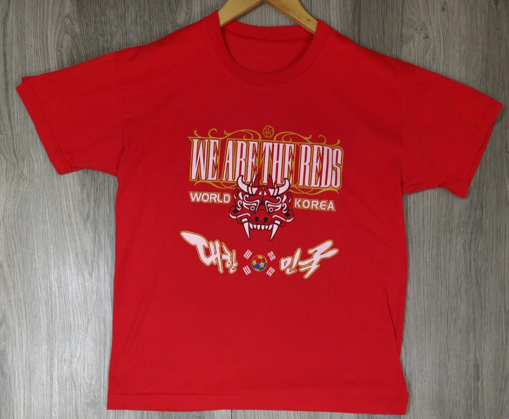 Korean Soccer World Cup T-shirt Size Medium WE ARE THE REDS #12