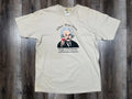 Vintage Albert Einstein Graphic T Shirt Large Funny Novelty Wine Tee NOS 90s