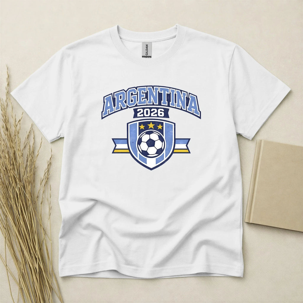 Argentina 2026 Football Fan T Shirt Soccer Supporters Gildan Cotton Family Top