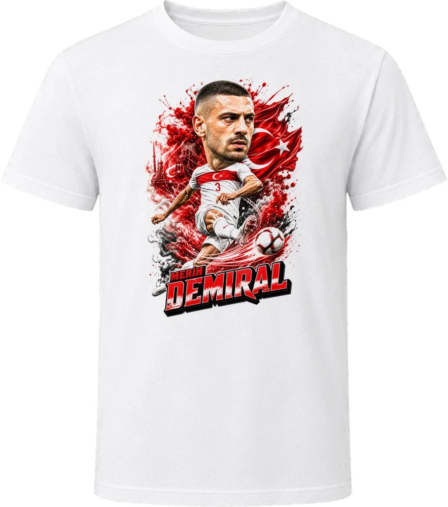 Merih Demiral Turkey Soccer Caricature 2026 World Cup T Shirt