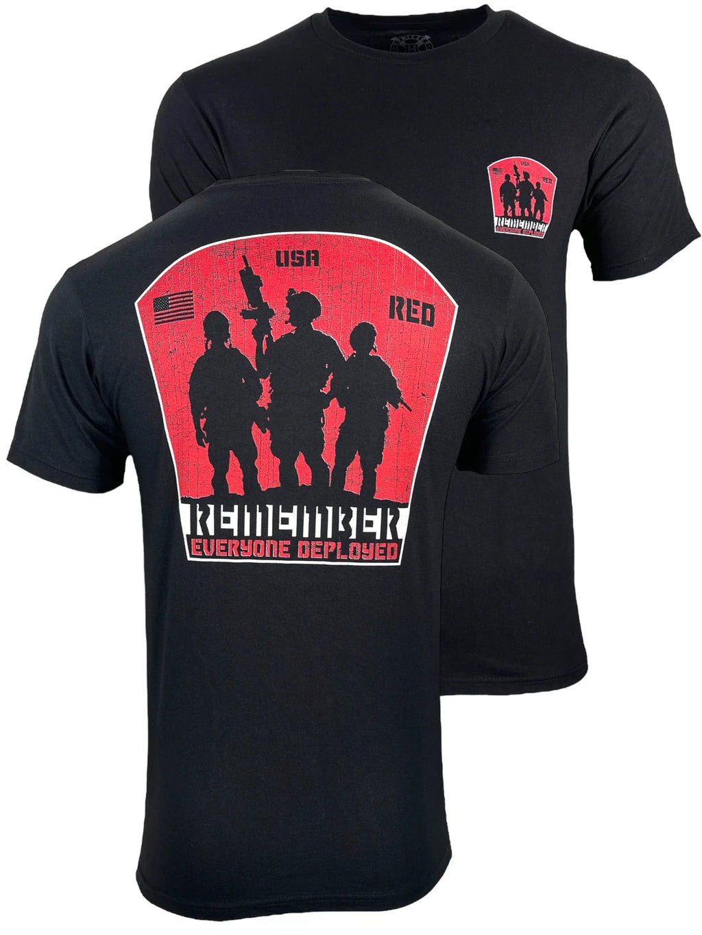 Howitzer Style Men's T-Shirt Red Everyone Military Grunt MFG