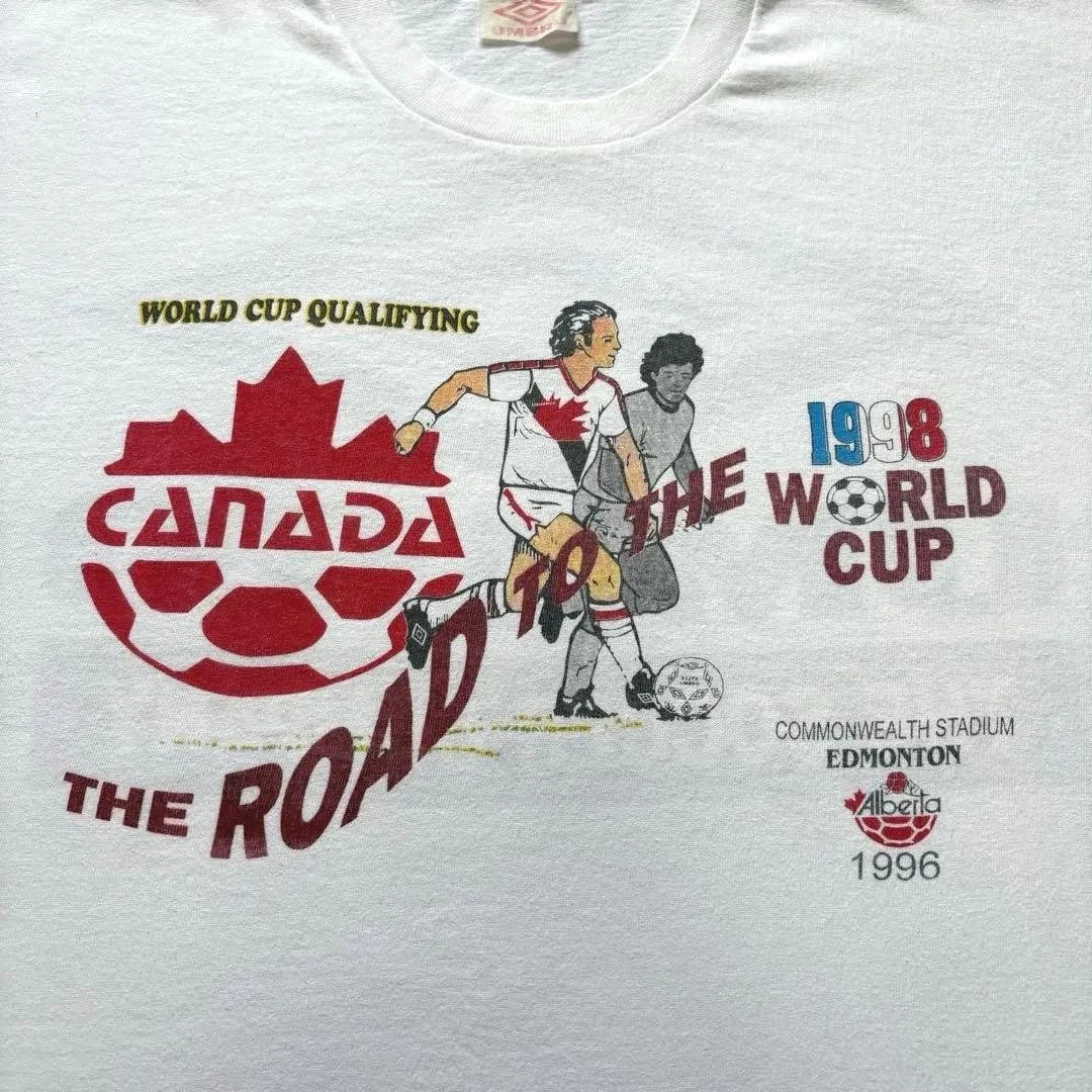 90s UMBRO Canada Soccer T-Shirt World Cup Qualifying Vintage Size XL