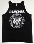 RAMONES Tank Top T-shirt Punk Rock Vest 100% Cotton Men's LARGE Black New
