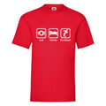Eat, Sleep, Football - Football Fan T-Shirt, Football Player - Footie Fan Gift