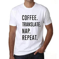 ULTRABASIC men's coffee t-shirt translate nap repeat coffee translate nap