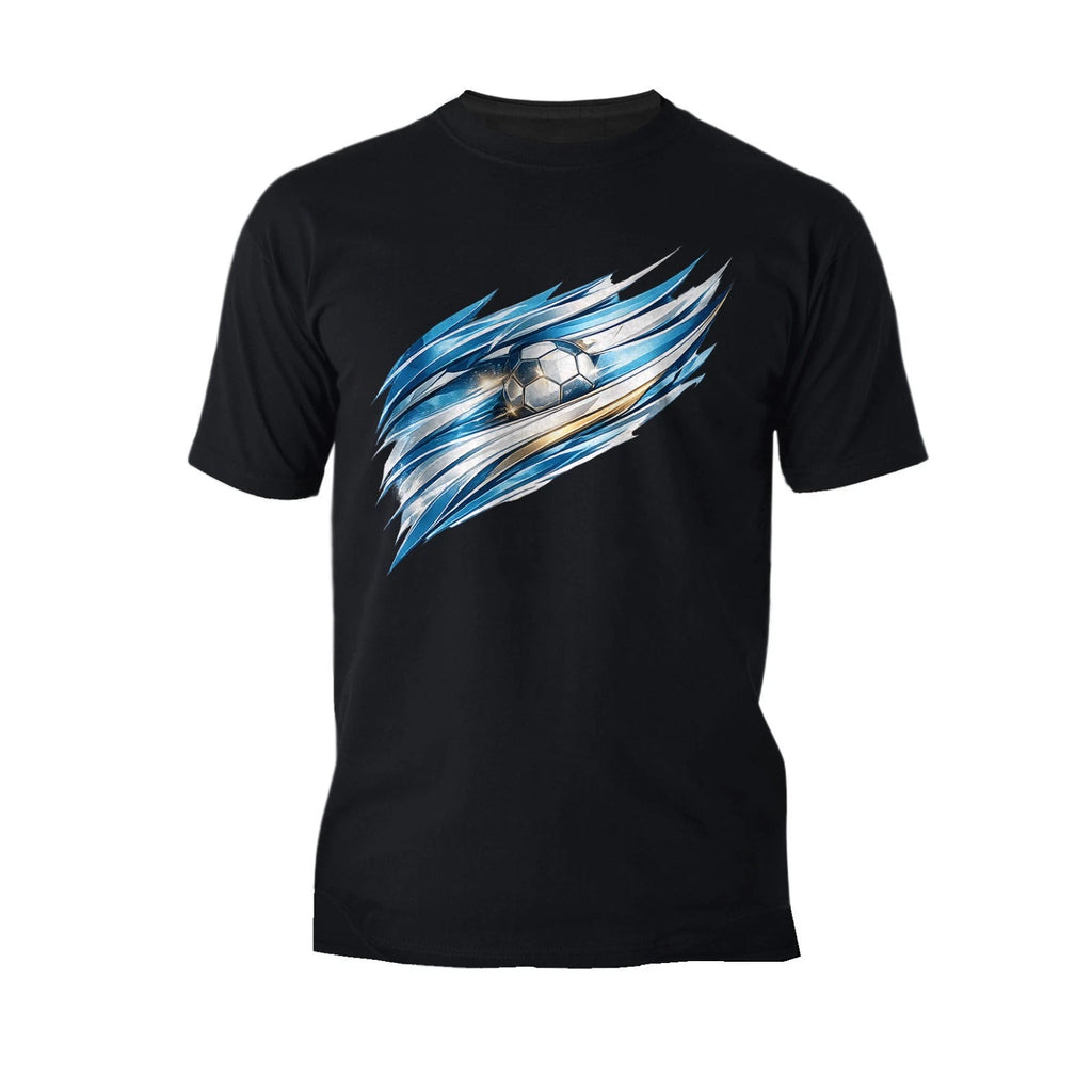 Argentina Football Blue White Soccer Fan Graphic Artwork Official Men's T-Shirt