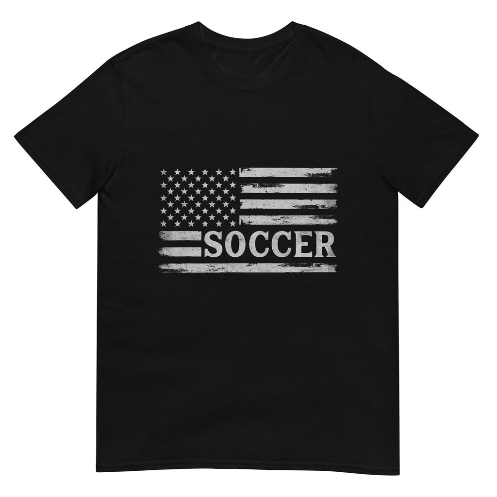 Soccer Vintage Grey Flag Coach Boy Youth T-Shirt