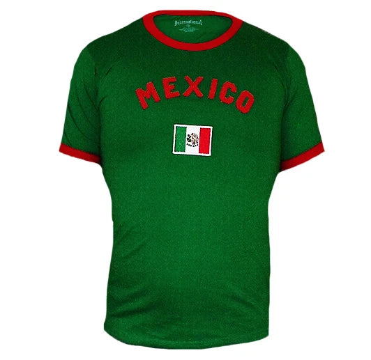 Mexico Soccer Futbol Jersey T-shirt Uniform Country Flag 100% Cotton