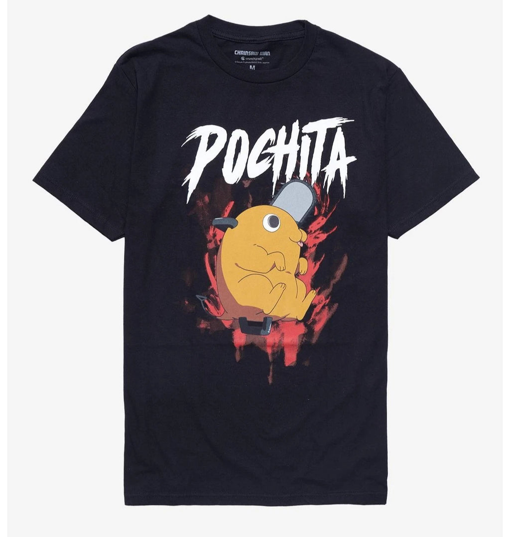 Chainsaw Man Pochita Metal  Tee Shirt New