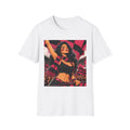 Female Soccer Fan Artwork T-Shirt | Retro Stadium Flag Design