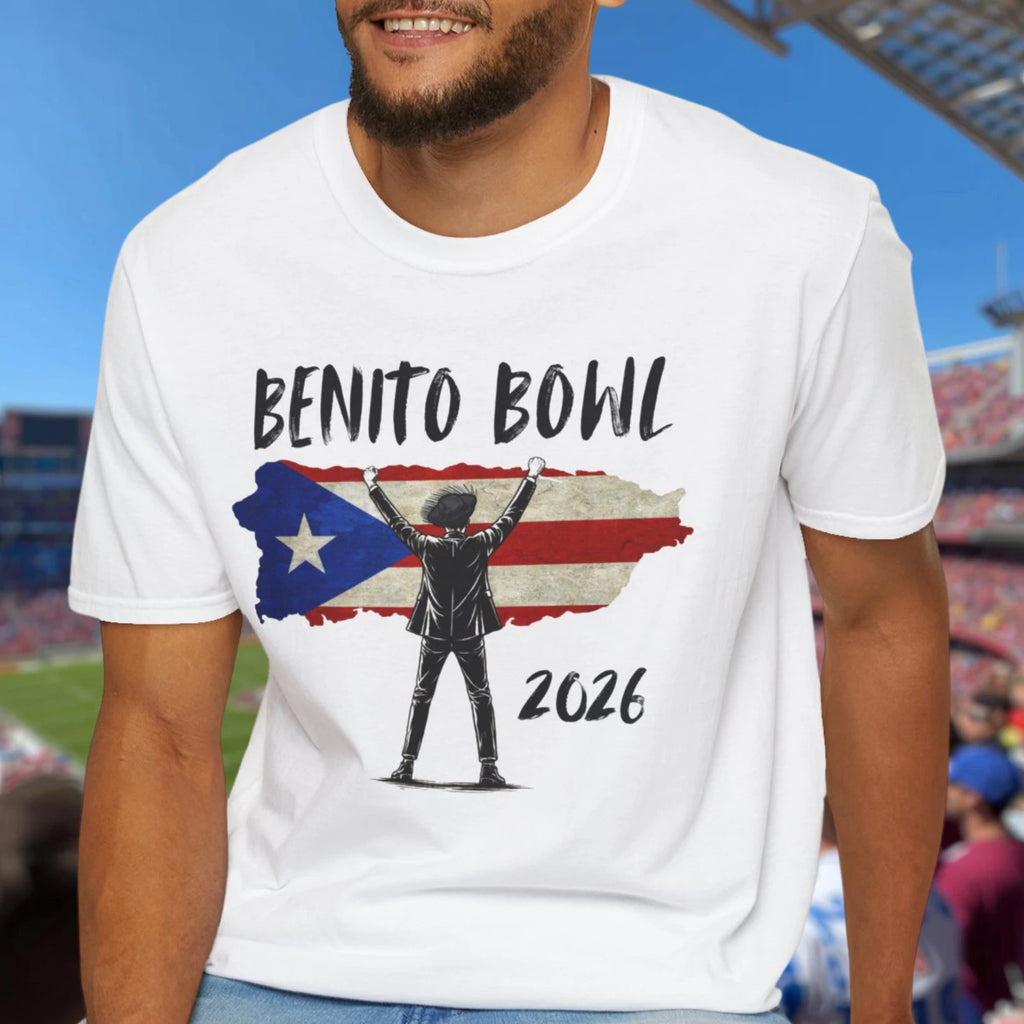 Benito Bowl 2026 PR Flag, Football Fan Gift, Puerto Rico Boricua Heritage Tee