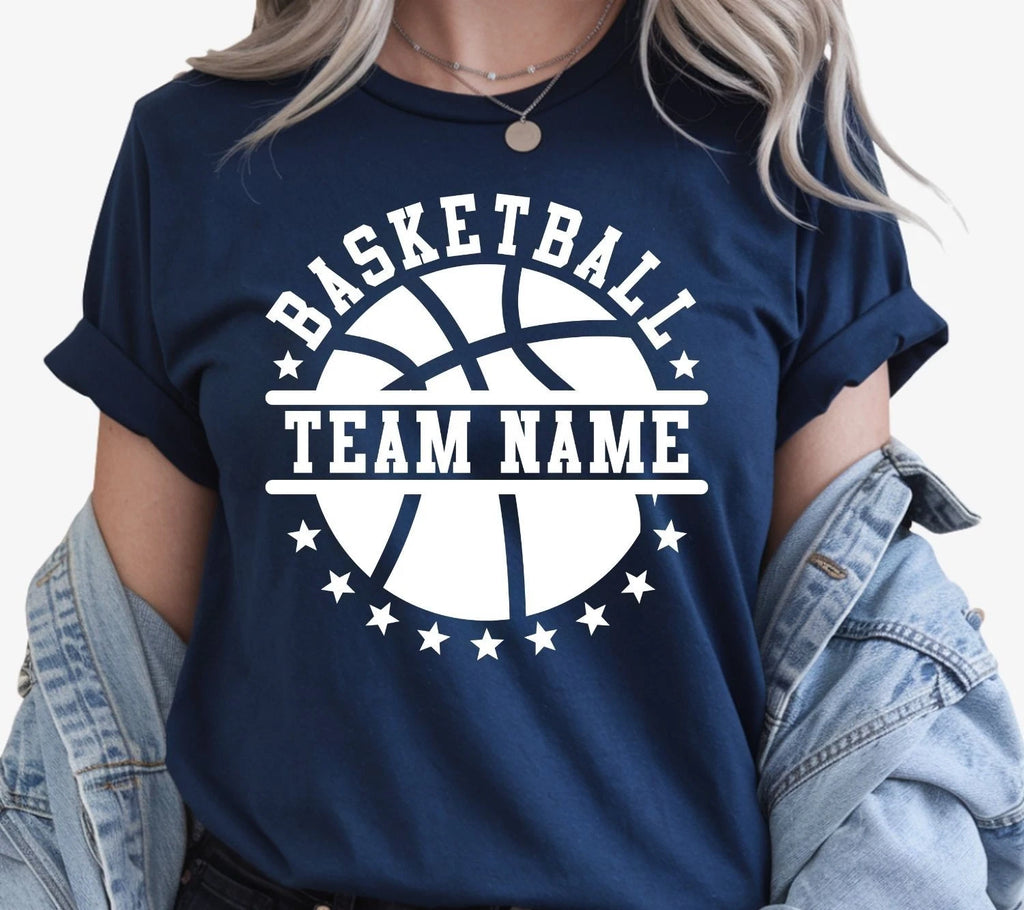 Personalised Basketball Shirt Custom Team Name Sports Gift Birthday Tee Xmas Top