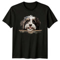 Cute Shih Tzu Dog Peekaboo T-Shirt Funny Puppy Pet Lover Tee